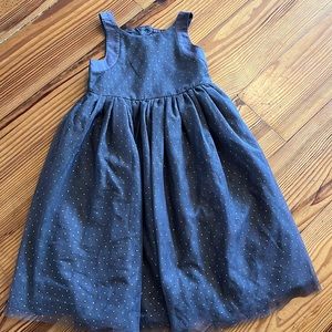 Old Navy 2T gray and gold dress